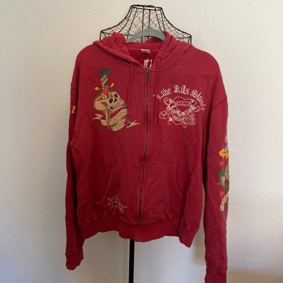 Ed Hardy women’s hoodie size XXL - Picture 1 of 7